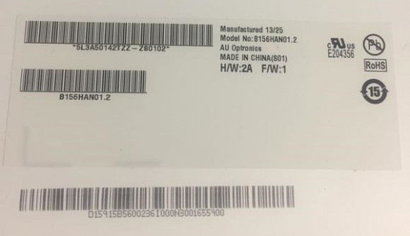 Матрица (экран) для ноутбука AUO B156HAN01.2, 15,6, 30 pin Slim, 1920x1080, IPS Матрица (экран) для ноутбука AUO B156HAN01.2, 15,6, 30 pin Slim, 1920x1080, IPS