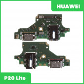 Системный разъем (разъем зарядки) для Huawei P20 Lite (оригинал) Системный разъем (разъем зарядки) для Huawei P20 Lite (оригинал)
