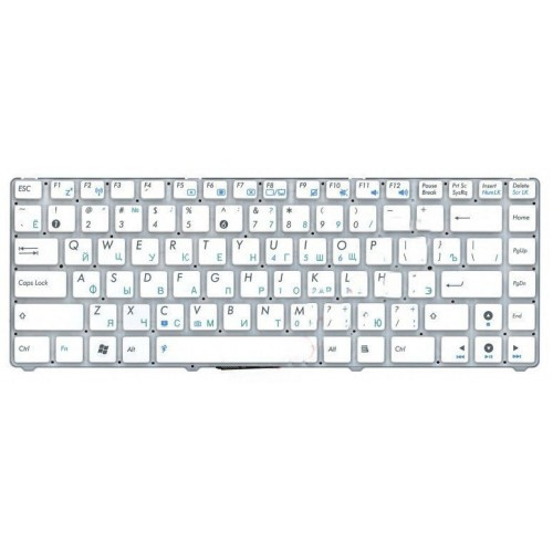 Клавиатура для ноутбука ASUS EEE PC 1201 1215 1225 БЕЛАЯ. РУССКАЯ РАСКЛАДКА