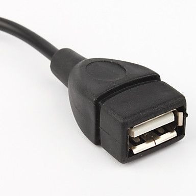 OTG MicroUSB-USB кабель (чёрный 14см)
