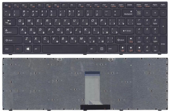 Клавиатура для ноутбука Lenovo IdeaPad B5400, M5400, черная
