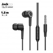 Гарнитура HOCO M104 Gamble 3.5мм, внутриканальная, 1.2м (черный)