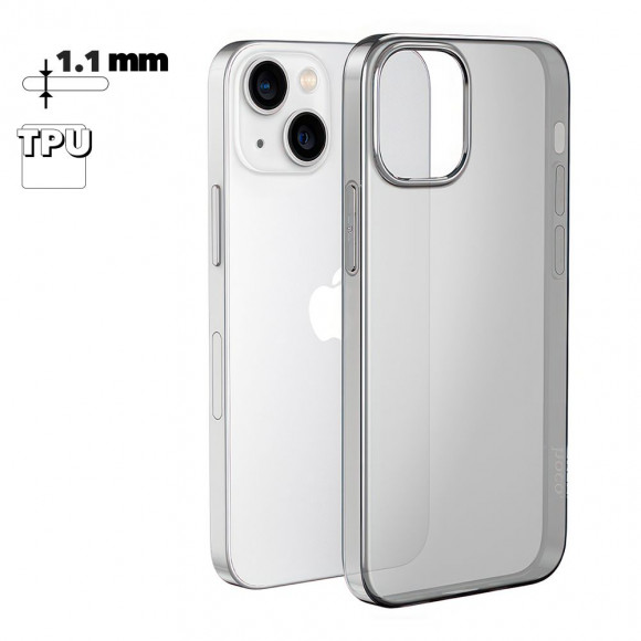 Чехол HOCO Light для Apple iPhone 15, TPU (прозрачный/черный)
