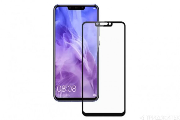 Защитное стекло 3D для Huawei Mate 20 Lite, черное (Vixion)