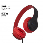Гарнитура Borofone BO5 Star sound Wired Headphone, красная