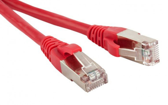 PC-LPM-STP-RJ45-RJ45-C5e-5M-LSZH-RD Патч-корд RJ45 - RJ45, 4 пары, FTP, категория 5е, 5 м, красный, Hyperline
