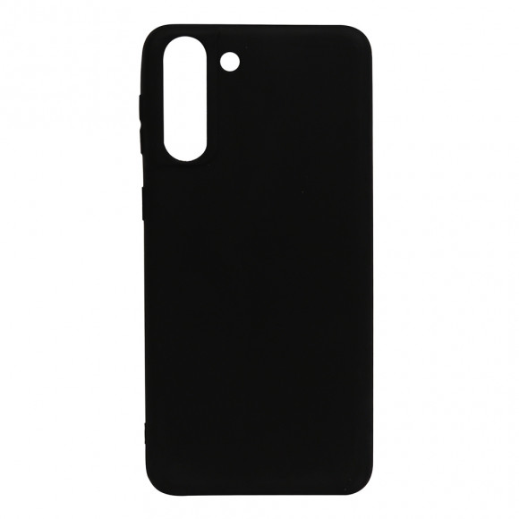 Силиконовый чехол "LP" для Samsung Galaxy S21 Plus TPU, черный, непрозрачный (европакет)