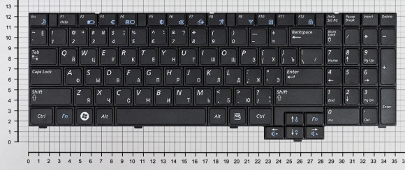 Клавиатура для ноутбука ноутбука Samsung X520, черная