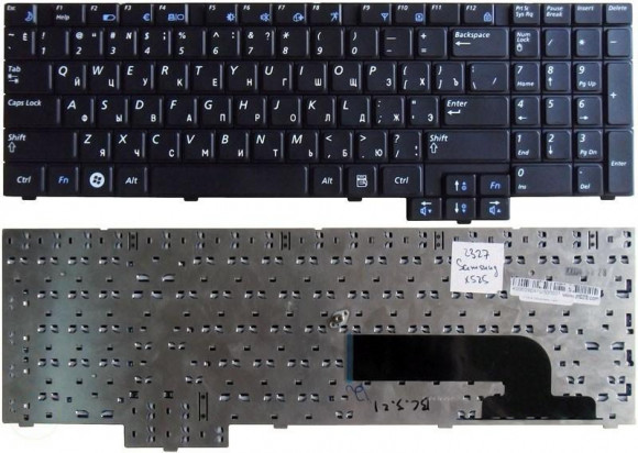 Клавиатура для ноутбука ноутбука Samsung X520, черная Клавиатура для ноутбука ноутбука Samsung X520, черная
