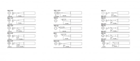 Жало для паяльника Quick QSS960-T-2.4D