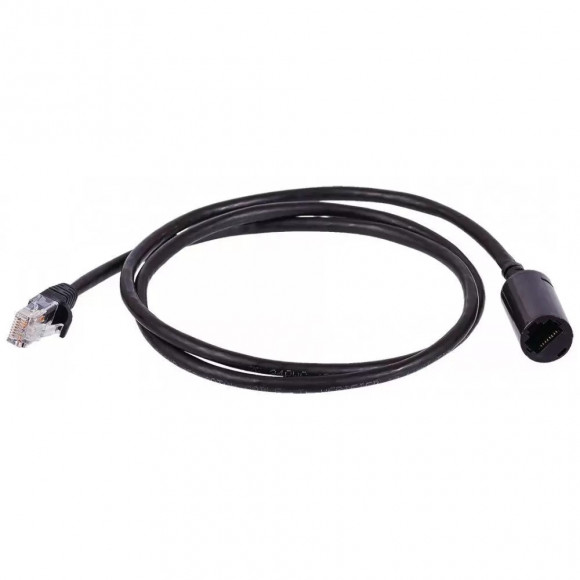 Удлинитель патч-корда UTP кат.5E, розетка RJ45 - вилка RJ-45, 1.0 м, черный, LAN-PCEXT/U5E-1.0-BK