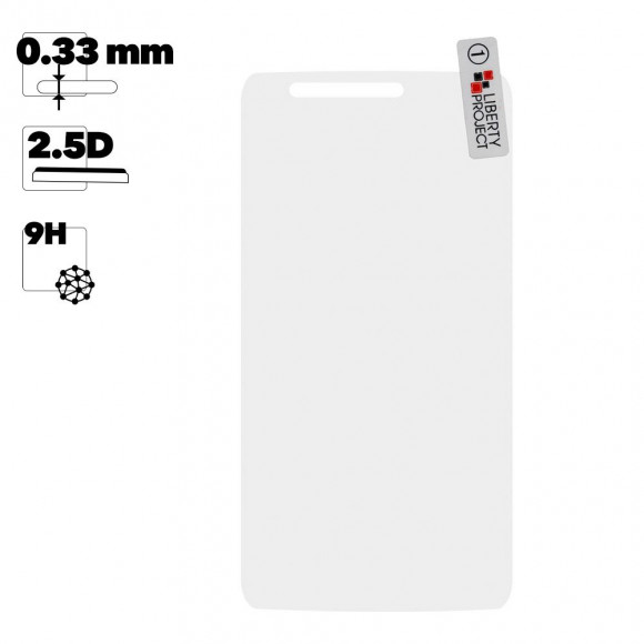 Защитное стекло "LP" для LG Max (X155) Tempered Glass 0.33 мм, 2.5D, 9H (ударопрочное, конверт)