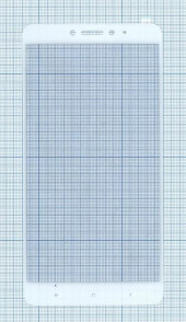 Защитное стекло "Полное покрытие" для Xiaomi Mi Max 2 белое