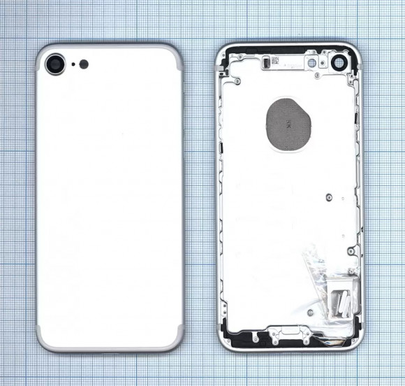 Задняя крышка для Apple iPhone 7 (4.7"), серебристыйя