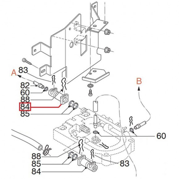 Переходник прямой термоблока кофемашины DeLonghi *5332239200*