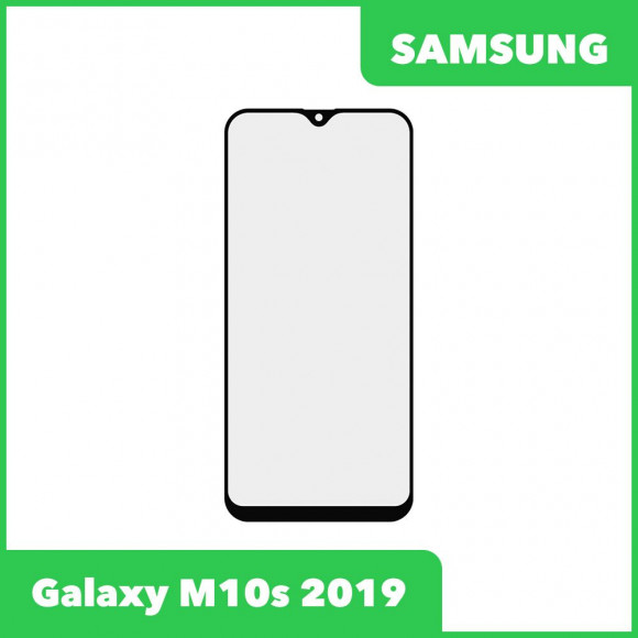 Стекло + OCA пленка для переклейки Samsung Galaxy M10s (M107F), черный
