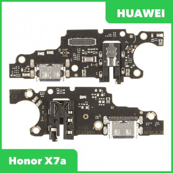 Системный разъем (разъем зарядки) для Huawei Honor X7a (RKY-LX1), микрофон