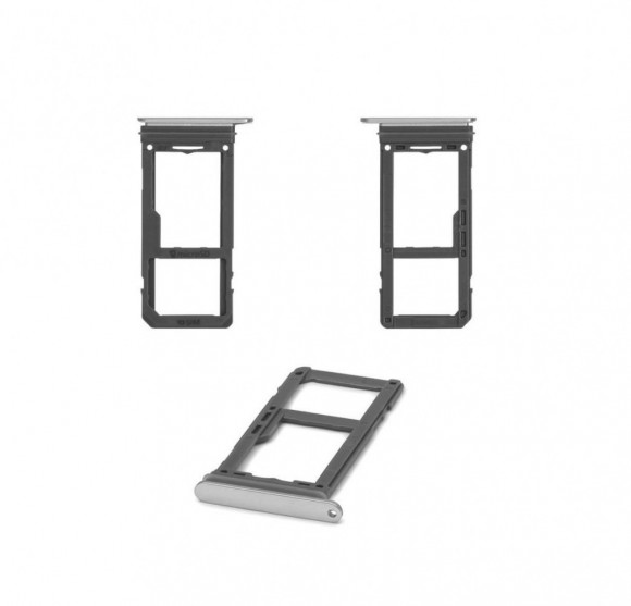 Держатель (лоток) SIM-карты для Samsung Galaxy S8 (G950F), S8 Plus (G955F), серый
