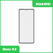 Стекло + OCA плёнка для переклейки Huawei Mate X3 (черный)