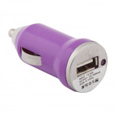 Автомобильное зарядное устройство "LP" с USB выходом 1А (сиреневый, европакет) Автомобильное зарядное устройство "LP" с USB выходом 1А (сиреневый, европакет)