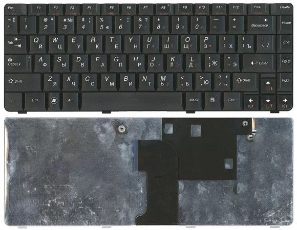 Клавиатура для ноутбука Lenovo IdeaPad U450, E45, черная