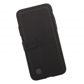 Чехол раскладной для Apple iPhone X "Puloka" Multi-Function Back Clip Wallet Case (кожа, черный (коробка))