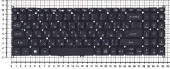 Клавиатура для ноутбука Acer Aspire A315-54G, A515-54G, A315-23-R3LH, A315-22, A315-34, Extensa 15, EX215-51, черная Клавиатура для ноутбука Acer Aspire A315-54G, A515-54G, A315-23-R3LH, A315-22, A315-34, Extensa 15, EX215-51, черная