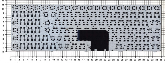 Клавиатура для ноутбука DNS Pegatron C15, C17, черная с рамкой Клавиатура для ноутбука DNS Pegatron C15, C17, черная с рамкой