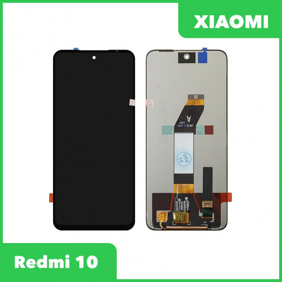LCD дисплей для Xiaomi Redmi 10 в сборе с тачскрином, 100% оригинал (черный)