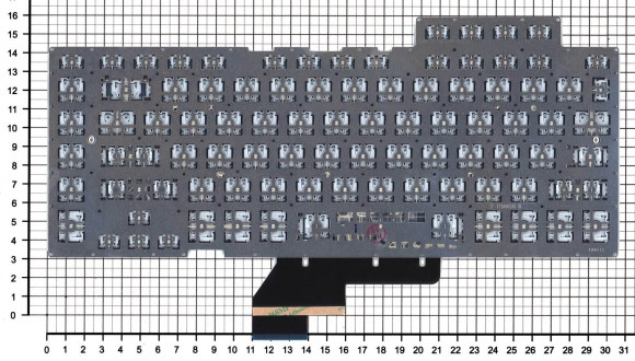 Клавиатура для ноутбука Asus ROG GU502, черная c подсветкой маленький энтер
