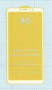 Защитное стекло "Полное покрытие" для Xiaomi Mi Max 3 белое