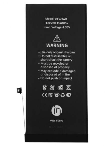 Аккумулятор Amperin для телефона Apple iPhone 7 Plus, 3.82В, 3410мАч