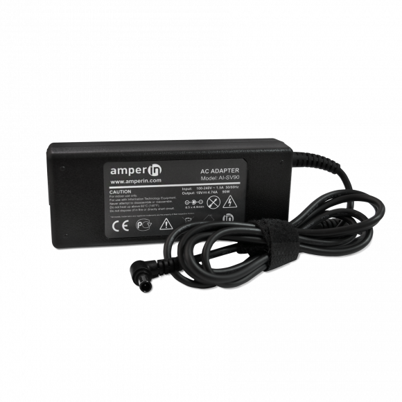 Блок питания (зарядное) Amperin AI-SV90 для ноутбука Sony Vaio, 19.5В, 4.7A, 6.5pin