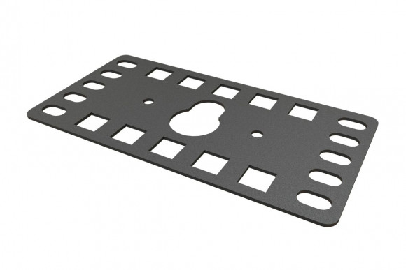 PMR-1.5U-M-RAL9005 Кронштейн 1.5U, крепеж типа ';монетка';, цвет черный RAL9005 (4 шт. в комплекте) Hyperline