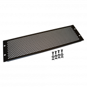 19" вентиляционная фальш-панель 3U, черная LAN-DC-VNP-3U