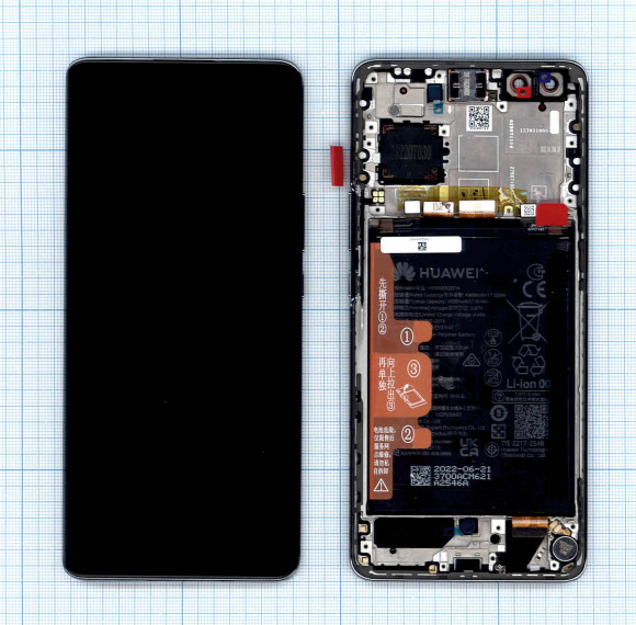 Дисплей для Huawei Nova 10 Pro в сборе с тачскрином, панелью и аккумулятором (02354YMS) белый Дисплей для Huawei Nova 10 Pro в сборе с тачскрином, панелью и аккумулятором (02354YMS) белый