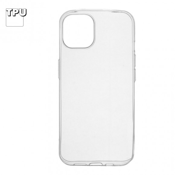 Силиконовый чехол "LP" для Apple iPhone 13 ультратонкий, прозрачный (европакет)