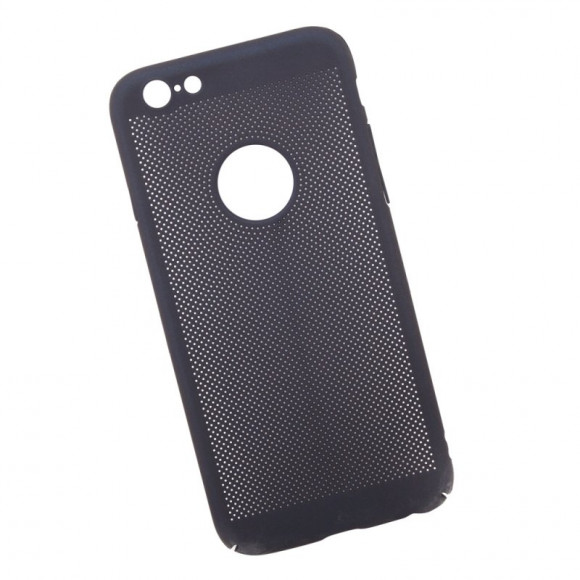 Защитная крышка "LP" для Apple iPhone 6, 6S "Сетка" Soft Touch, темно-синяя (европакет)
