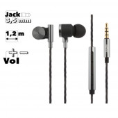 Гарнитура вставная Remax RM-530 проводная стерео, черная