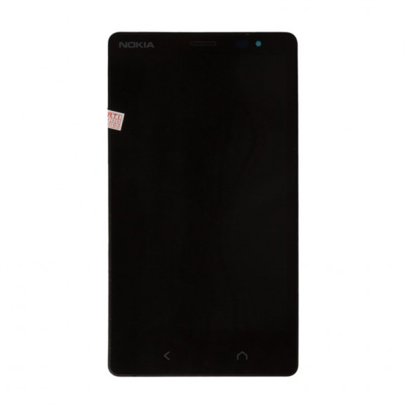 LCD дисплей для Nokia X2 Dual SIM (RM-1013) с тачскрином, 1-я категория (черный)