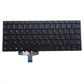 Клавиатура для ноутбука Huawei MateBook 13 VLR-W19 черная, плоский Enter Клавиатура для ноутбука Huawei MateBook 13 VLR-W19 черная, плоский Enter