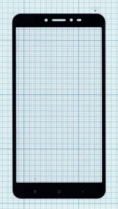 Защитное стекло "Полное покрытие" для Xiaomi Mi Max 2, черное