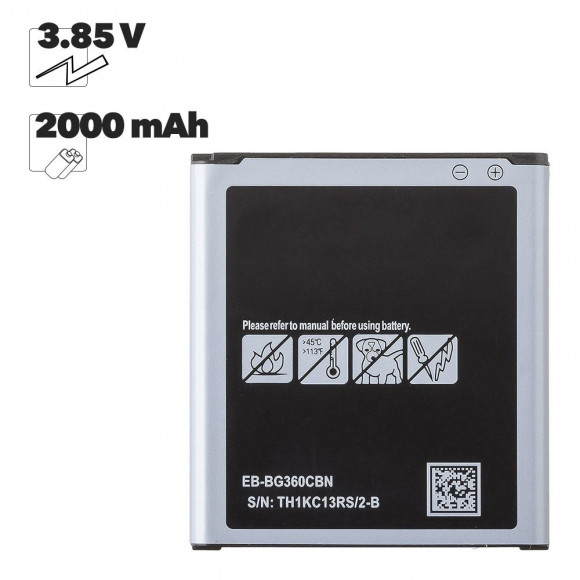 Аккумулятор EB-BG360CBE для Samsung Galaxy J2 (J200F), J2 (J210F), J6 (J600F), J6 Plus (J610F), Core Prime Duos (G360H), 1800мАч