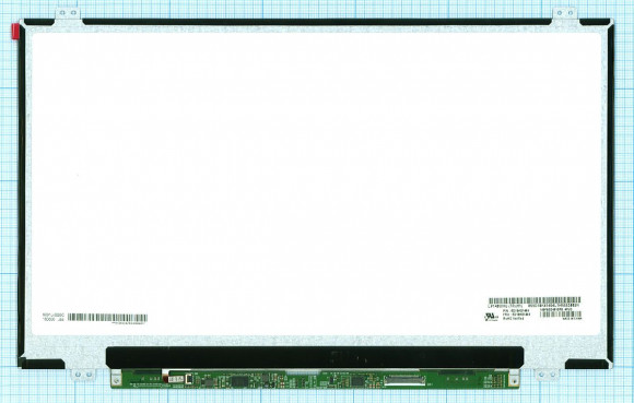 Матрица (экран) для ноутбука LP140WHU(TP)(H1), 14", 1366x768, 30 pin, LED, матовая