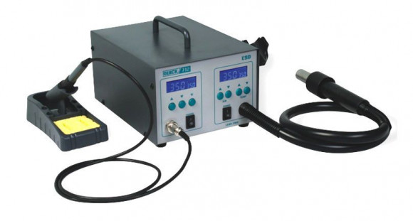 Паяльная станция 2 в 1 Quick 712 ESD 1000W
