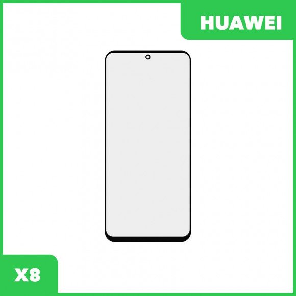 Стекло + OCA плёнка для переклейки Huawei X8 (черный)