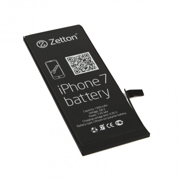 Аккумулятор Zetton для телефона iPhone 7 1960 mAh, Li-Pol аналог 616-00256 Аккумулятор Zetton для телефона iPhone 7 1960 mAh, Li-Pol аналог 616-00256