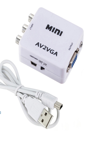 Переходник с AV (тюльпаны) на VGA