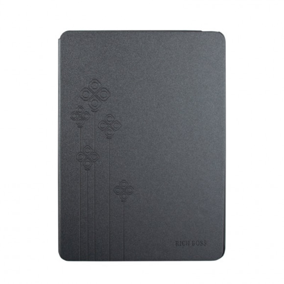 Чехол-книжка для Apple iPad Air 2 (A1566, A1567) "RICH BOSS" Flowers (кожаный/черный коробка)