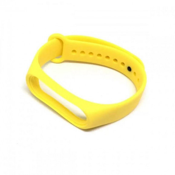 Ремешок для Xiaomi Band 3, 4 Sport силикон, желтый